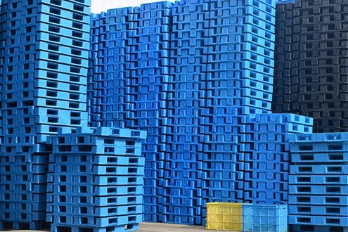 Nestable Plastic Semi Pallet With Safety Lip 1 Nestable Plastic Semi Pallet With Safety Lip 1