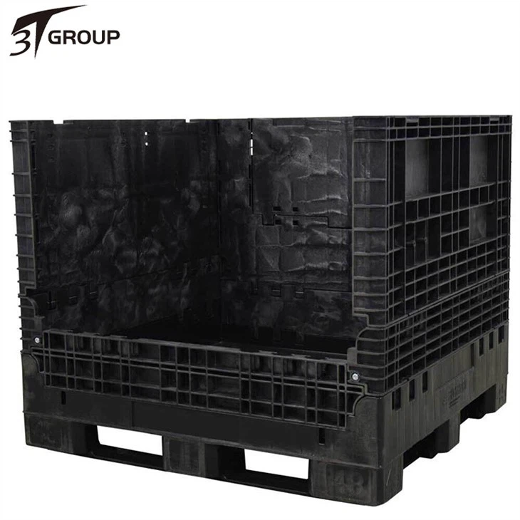 45 x 48 x 41 Solid Floor Collapsible Bulk Container 2 Doors factory
